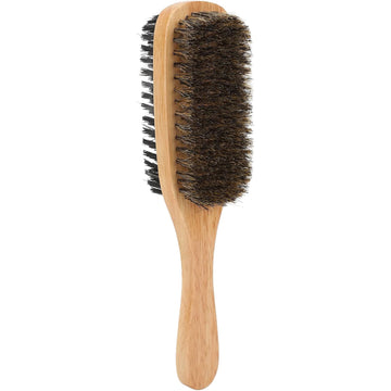 Brosse à barbe en poils de sanglier double face brosse à barbe et moustache brosse à cheveux brosse barbe pour cheveux et barbe